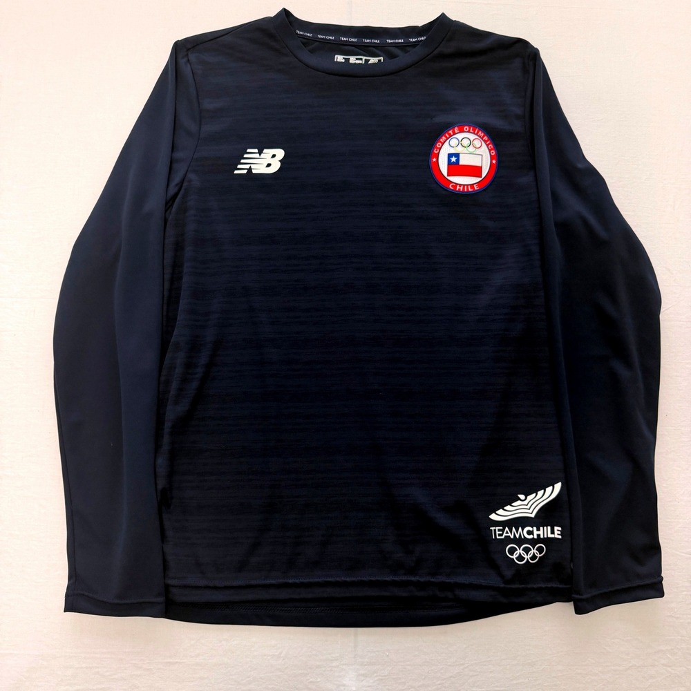 New Balance Team Chile Olympic Committee Mens Medium Long Sleeve Training Shirt